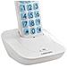 Telefono Fisso Cordless Dect Anziani Con Tasti Grandi E Schermo, Bianco - Foto miniatura 5