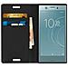 Custodia Per Sony Xperia Xz1 Compact - Serie First Class In Pelle Nera - Foto miniatura 14