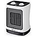 Mini Termoventilatore In Ceramica 2000w. Oscillazione Automatica E 2 Impostazioni Di Temperatura, Bianco - Foto miniatura 2