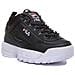 Scarpe Fila Disruptor Nero Donna Uomo Tg 40 - Foto miniatura 2