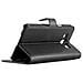 Custodia Compatibile Con Samsung Galaxy A8 2015 In Nero Carbone - Coperchio Protettiva Con Chiusura Magnetica, Funzione Stand E Tasca Per Le Carte - Foto miniatura 5