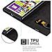 Custodia Compatibile Con Nokia Lumia 1020 In Nero Di Notte - Coperchio Protettiva Con Chiusura Magnetica, Funzione Stand E Tasca Per Le Carte - Foto miniatura 6