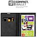 Custodia Compatibile Con Nokia Lumia 1020 In Nero Di Notte - Coperchio Protettiva Con Chiusura Magnetica, Funzione Stand E Tasca Per Le Carte - Foto miniatura 8