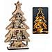 Albero Di Natale Da Tavolo In Legno Con Paesaggio Invernale E Luci Led Idea Regalo - Foto miniatura 1