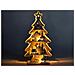 Albero Di Natale Da Tavolo In Legno Con Paesaggio Invernale E Luci Led Idea Regalo - Foto miniatura 3