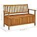 Cassapanca da Giardino 120 cm in Legno Massello di Acacia - Foto miniatura 8