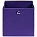 Contenitori 4 pz in Tessuto non Tessuto 28x28x28 cm Viola - Foto miniatura 3