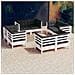 Set Divani Da Giardino 8 Pz E Cuscini Antracite Legno Di Pino - Foto miniatura 1