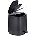 Pattumiera Bagno Con Pedale Davos, Nero Opaco, 5 L, - Foto miniatura 2