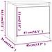 Comodini 2 pz Bianchi 45x34x44,5 cm in Truciolato - Foto miniatura 5