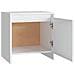 Comodini 2 pz Bianchi 45x34x44,5 cm in Truciolato - Foto miniatura 7