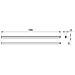 Plafoniera Led 20w 120 Cm Ledinaire Morsettiera Batten Collegabile Bn021c Bianco Caldo 3000k 36x28x1186 Mm Pc - Foto miniatura 1
