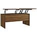 Tavolino Rovere Marrone 102x50,5x46,5 Cm In Legno Multistrato - Foto miniatura 1
