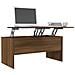 Tavolino Rovere Marrone 102x50,5x46,5 Cm In Legno Multistrato - Foto miniatura 3