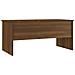 Tavolino Rovere Marrone 102x50,5x46,5 Cm In Legno Multistrato - Foto miniatura 4