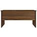 Tavolino Rovere Marrone 102x50,5x46,5 Cm In Legno Multistrato - Foto miniatura 5