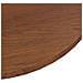Piano Tavolo Rotondo Marrone Scuro 90x1,5 Cm Rovere Trattato - Foto miniatura 3