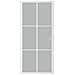 Porta Interna 93x201,5 Cm Bianco Opaco Vetro E Alluminio - Foto miniatura 3