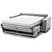 Divano Letto Agostina, Divano A 2 Posti, 100% Made In Italy, Sofà Soggiorno Con Apertura Girevole, Con Poggiatesta Regolabili E Braccioli Slim, Cm 160x95h85, Grigio - Foto miniatura 3