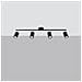 Lampada A Soffitto Lemmi 4l Nero Sl. 1168 - Moderno Lampade Da Soffitto Nero 20x100x24 Cm - Foto miniatura 2