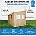 Casa Da Giardino In Legno Naturale (senza Parete Laterale) 416x211 Cm / 8 M²- Magazzino Esterno Con Finestre - Capanno Da Giardino - Timbela M340 - Foto miniatura 5