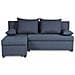 Divano Angolare Reversibile - Tessuto Blu - 192 X 143 X 79 Cm - Foto miniatura 1