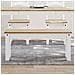 Panca Da Pranzo Panama Bianca 105x30x45 Cm Legno Massello Pino - Foto miniatura 1