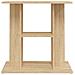Supporto Acquario 60x30x60cm In Legno Multistrato Rovere Sonoma - Foto miniatura 3
