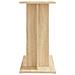 Supporto Acquario 60x30x60cm In Legno Multistrato Rovere Sonoma - Foto miniatura 4