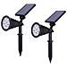 Coppia Faro Con Pannello Solare Ricaricabile 7 Watt Faretto Luce Bianca Giardino - Foto miniatura 2