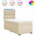 Giroletto A Molle Con Materasso Crema 90x200 Cm Intessuto - Foto miniatura 2