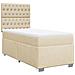 Giroletto A Molle Con Materasso Crema 90x200 Cm Intessuto - Foto miniatura 3