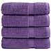 Asciugamani Da Doccia Solund 4 Pz Viola 70x140 Cm 600 G /m - Foto miniatura 1