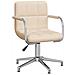 Sedia Girevole Da Ufficio Crema In Tessuto - Foto miniatura 2