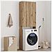 Mobile per Lavatrice Rovere Artigianale 64x25,5x190 cm - Foto miniatura 4