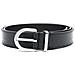 Must Rnd Belt 25mm Embossed Cintura Pelle Accessori Donna Nero Eu 75, K60k610385 Bax - Foto miniatura 1