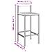 Set Bar Giardino 11pz Grigio Polyrattan e Legno Massello Acacia - Foto miniatura 4