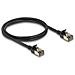 Cavo di rete RJ45 Cat. 8.1 F /FTP Slim Pro 1 m nero - Foto miniatura 1