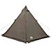 Tenda Familiare Tipi per 6 Persone Marrone Impermeabile - Foto miniatura 5