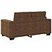 Set Divano a 3 Pezzi con Cuscini in Finta Pelle Marrone - Foto miniatura 8
