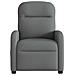 Poltrona Reclinabile Massaggio Elettrica Grigio Scuro Tessuto - Foto miniatura 5