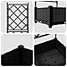 Fioriera con Traliccio Nera 40x40x125.5 cm - Foto miniatura 7