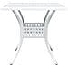 Set Bistro da Giardino 3 Pezzi in Alluminio Bianco - Foto miniatura 8