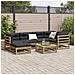 Set Divani da Giardino 7pz con Cuscini Legno Impregnato di Pino - Foto miniatura 3