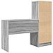 Scrivania con Storage Grigio Sonoma Legno Ingegnerizzato - Foto miniatura 8