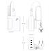 ASCH-140W4P055-W Caricabatterie per dispositivi mobili Universale Bianco AC Ricarica rapida Interno - Foto miniatura 2