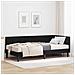 Cornice del letto ad angolo Nero 100 x 200 cm Velluto - Foto miniatura 2