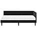 Cornice del letto ad angolo Nero 100 x 200 cm Velluto - Foto miniatura 6