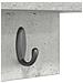 Appendiabiti a muro Grigio cemento 40 x 10.5 x 18 cm - Foto miniatura 8