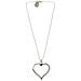 Collana Cuore Rosa In Argento 7-10 Micron - Foto miniatura 1